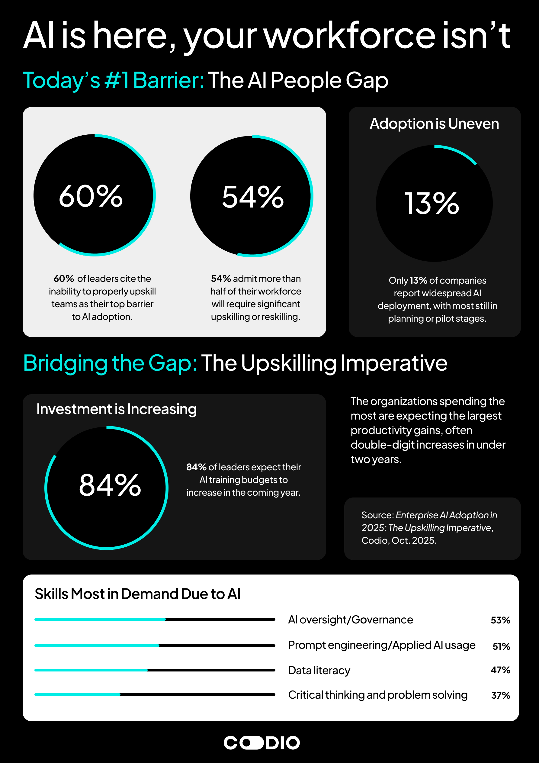 Enterprise AI Adoption Survey Infographic