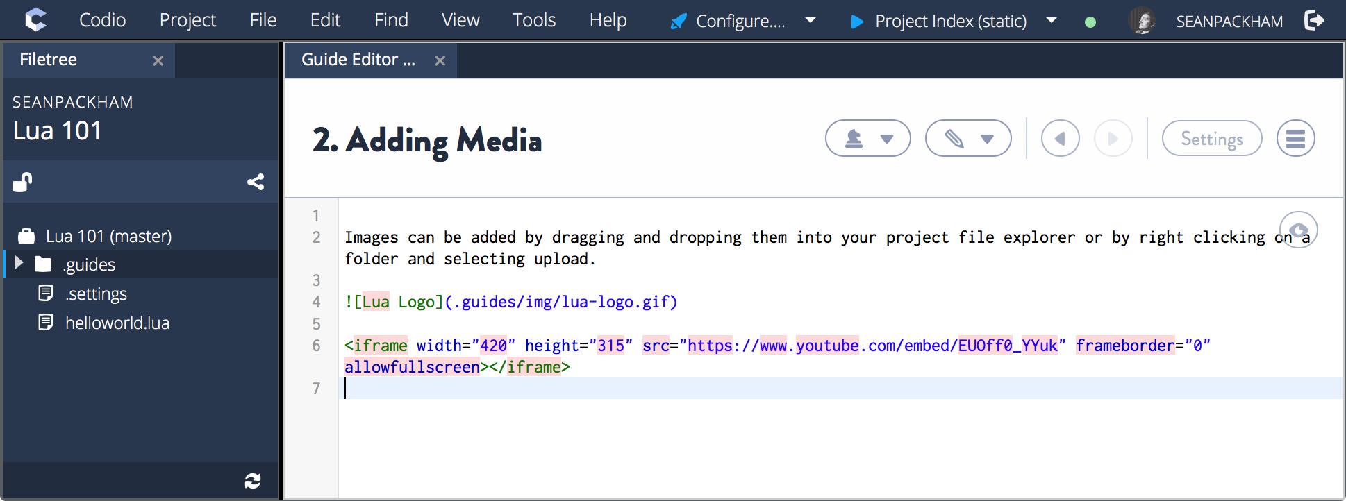 How to Use Codio: Adding Media to Your Online Course| Codio