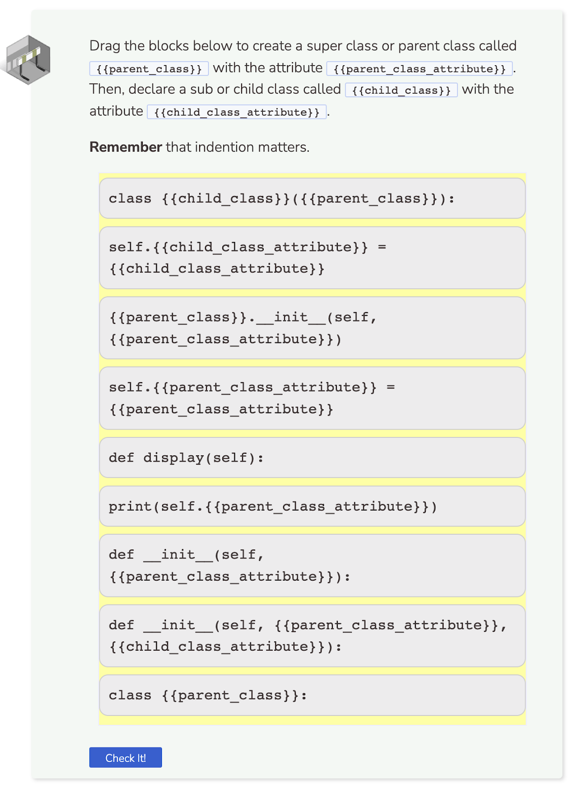 parsons-parameterized-output