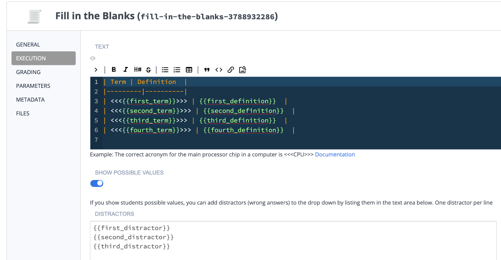 Individualizing Student Assessments with Parameterized Assessments